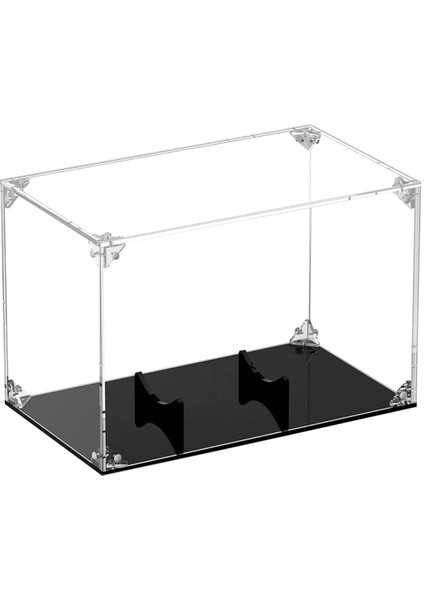 Futbol Vitrin Kapaklı ve Siyah Tabanlı Akrilik Futbol Tutucu Top Tutuculu Şeffaf Futbol Kutuları (Yurt Dışından)