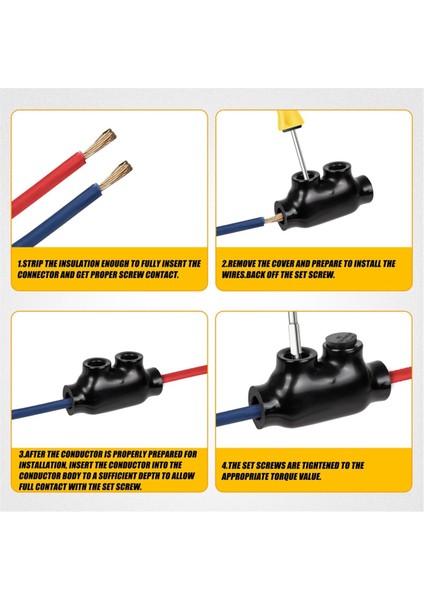 Yalıtımlı Kablo Konnektörü Ekleme Konnektörü, Alüminyumdan Bakır Kablo Konnektörlerine, 2-14 Ölçü (Yurt Dışından) fırsatları