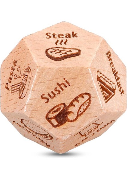 Yıldönümü Buluşma Gecesi Hediyeleri 2024, Çiftler Için Ahşap Yemek Kararı Yıldönümü Zar Hediyeleri (Yurt Dışından)