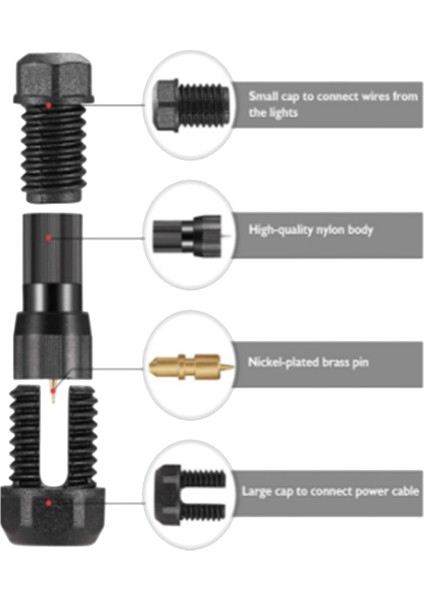 20 Adet Bağlantısız Düşük Voltajlı Peyzaj Aydınlatma Kablosu 12-18 Ölçülü Tel Konnektörleri LED Bahçe Spot Işıkları Için (Yurt Dışından) fiyatları