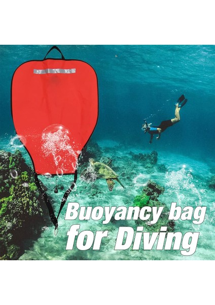 Tüplü Dalış Naylon Kaldırma Çantası, Açık Tabanlı Yüksek Görünürlüklü Yüzdürme Çantası, Kurtarma Çantası Şamandıra Şamandırası (Kırmızı) (Yurt Dışından) indirimleri