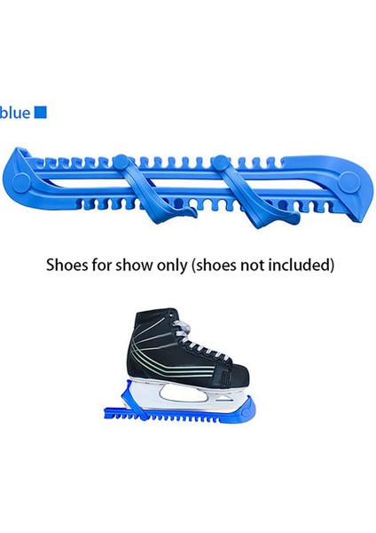 1 Çift Buz Pateni Paten Bıçakları Koruyucu Ayakkabı Koruyucuları Pratik Kılıflar Ayarlanabilir Koruyucu Kılıf Bıçak Kılıfı-Mavi (Yurt Dışından) indirimleri