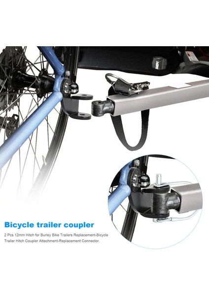 Adet 12MM Hitch Burley Bisiklet Römorklar Için Yedek-Bisiklet Römork Bağlantısı Çoğaltıcı Eki-Yedek Konnektör (Yurt Dışından) fiyatları
