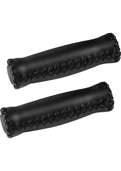 Bisiklet Gidon Sapları, El Dikişli Retro Bisiklet Sapları, Çoğu 22,2mm (7/8 Inç) Bisiklet Gidon Için, Siyah (Yurt Dışından)