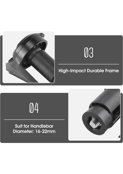 West Bıkıng Bisiklet Dikiz Aynası 360° Ayarlanabilir Bisiklet Aynaları Gidona Uygun, 16-22MM Yan Aynalar E-Bisiklet Aynası (Yurt Dışından)