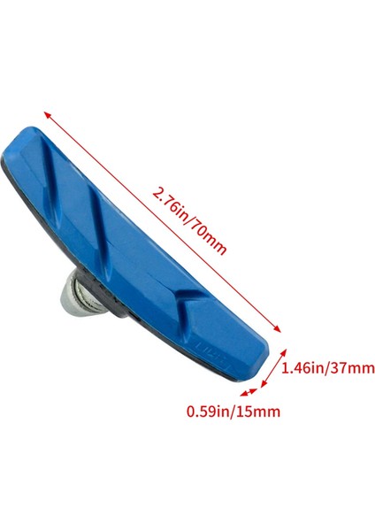 Bisiklet Fren Balatası Seti, Dağ Bisikleti ve Fixie Için Sessiz Fren Pabucu Balataları, Mavi Bisiklet Fren Aksesuarları (Yurt Dışından) indirimleri