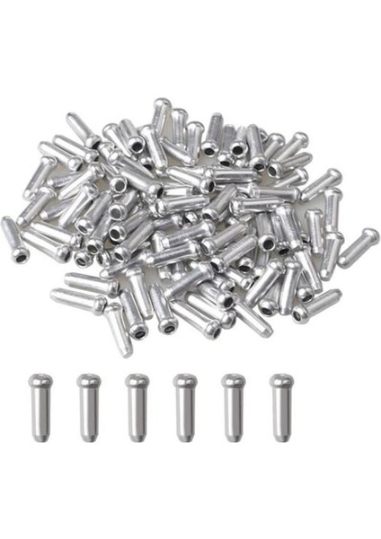 150 Adet Kablo Ucu Fren Kablo Kapağı, Alüminyum Dağ Bisikleti Fren Kablo Kapağı Uç Uçları Sıkma (Yurt Dışından)