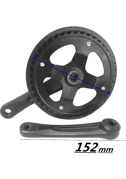 Tek Hız 42T Katlanır Bisiklet Aynakol Yol Bisikleti 152 mm Krank Seti Içi Boş Diş Plakası Bisiklet Dişlisi Bisiklet Aksesuarları (Yurt Dışından) fırsatları