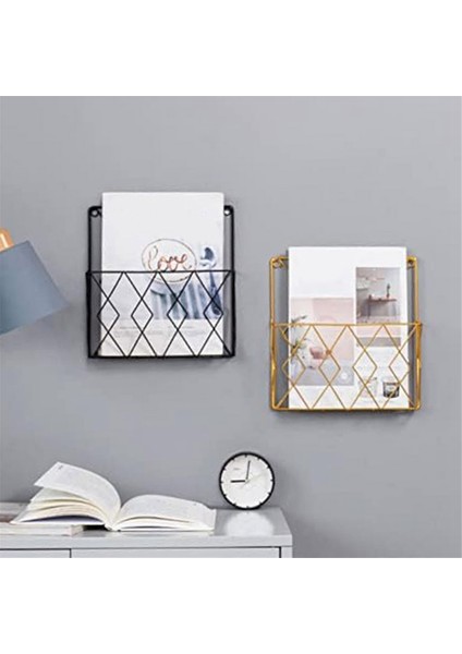Duvara Monte Kitaplık Kapı Askılı Düzenleyiciler Duvar Dergi Kitap Rafları Askılı Duvar Dosyaları Tel Duvar Kitap Rafı-B (Yurt Dışından) fırsatları