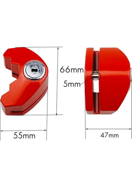 Bisiklet Disk Fren Kilidi Su Geçirmez Güvenlik Hırsızlık Önleyici Tekerlek Fren Kilidi Motosiklet Scooter Araç Katlanır Bisiklet, Sarı (Yurt Dışından) fiyatları