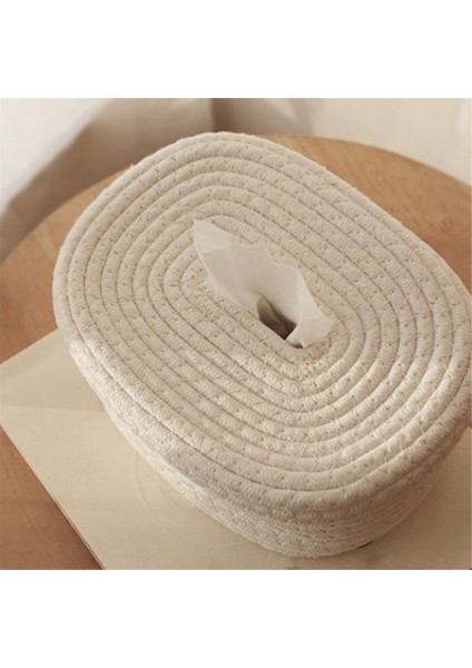 Mendil Kutusu Kapağı Kare Mendil Tutucular Pamuklu Halat Kapakları Dikdörtgen Mendil Kutusu Sevimli Aksesuarlar Dekoratif Düzenleyici B (Yurt Dışından) modelleri