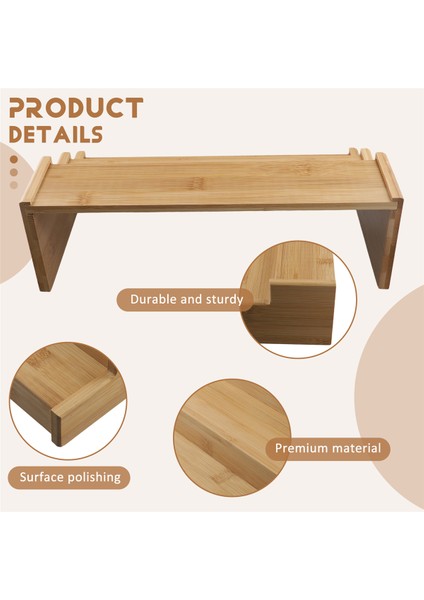 3 Katlı Genişletilemeyen Bambu Baharat Rafı Basamaklı Raf Dolap Düzenleyici (Yurt Dışından) indirimleri