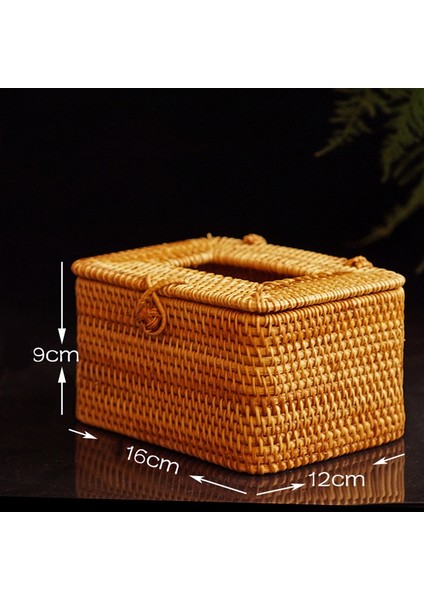 Dikdörtgen Kağıt Rafı Rattan Mendil Kutusu Zarif Ev Dekorasyonu El Yapımı Masaüstü Mendil Kutusu Peçete Saklama Kutusu (Yurt Dışından) indirimleri