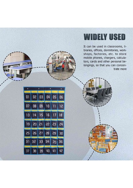 42 Numaralı Cepler Grafik Cep Telefonu Asılı Organizatör Asılı Saklama Çantası Sınıf Hesap Makinesi Cep Telefonu Tutucular (Yurt Dışından) modelleri