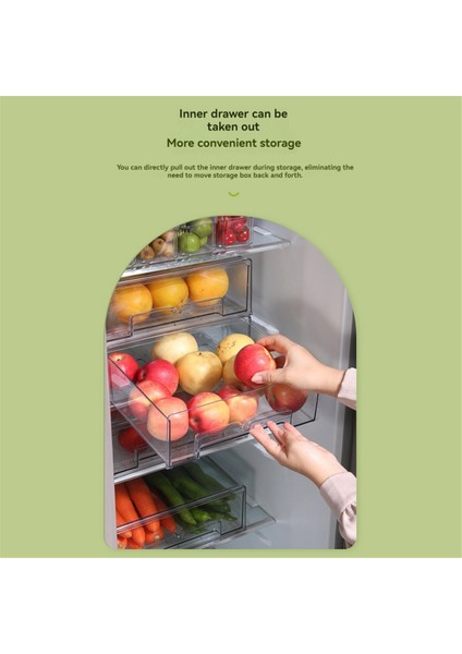 Buzdolabı Çekmeceleri Istiflenebilir Buzdolabı Düzenleyici Kutuları Buzdolabı Düzenleyicileri ve Depolama Boyutu Büyük (Yurt Dışından) indirimleri