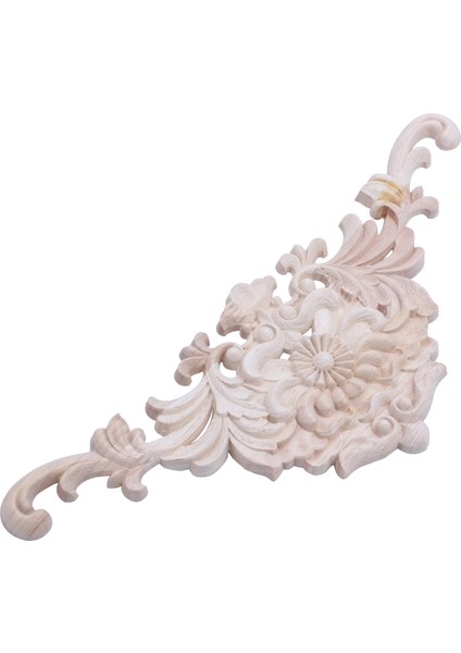 1x Kauçuk Ahşap Oyma Aplike Retro Mobilya El Sanatları Dekor 38*15*1.2 cm (Yurt Dışından) fiyatları
