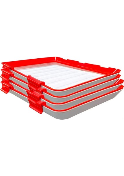 Gıda Plastik Taze Tutma Tepsisi Istiflenebilir Gıda Tepsisi Tekrar Kullanılabilir Yaratıcı Gıda Taze Tutma Tepsisi (Yurt Dışından)