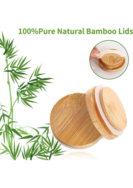 Ahşap Kavanoz Kapakları, 8 Adet Bambu Ahşap Saklama Kapakları Düzenli Ağız, Kavanoz Için Yeniden Kullanılabilir Top Ahşap Kapaklar 70MM (Yurt Dışından) indirimleri