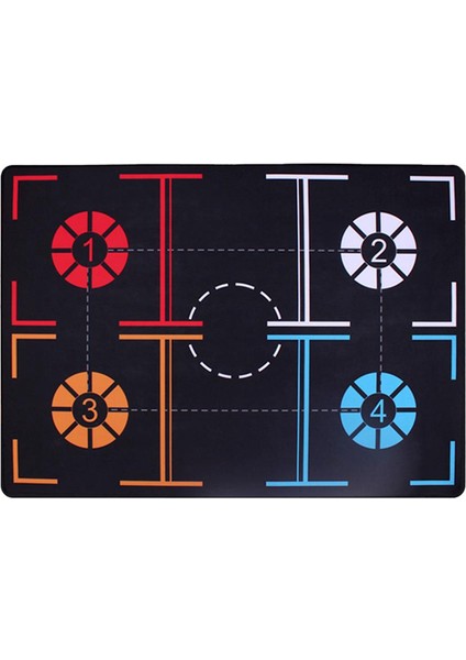Dribble Eğitim Matı Yardımcı Alet Kaymaz Çeviklik Eğitimi Dayanıklı Basketbol Basamak Matı Çok Işlevli (Yurt Dışından)