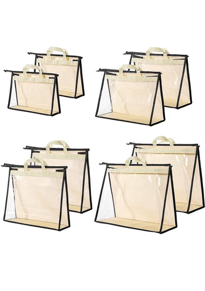 Adet Çanta Toz Torbaları Temizle Çanta Depolama Organizatör Dolap Küçükten Ekstra Büyüke Tozsuz Fermuarlı Saklama Çantası (Yurt Dışından)