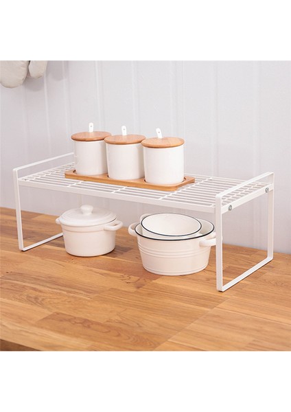 Mutfak Rafları, Dolap Düzenleme Mini Depolama Rafı, Beyaz (Yurt Dışından) indirimleri