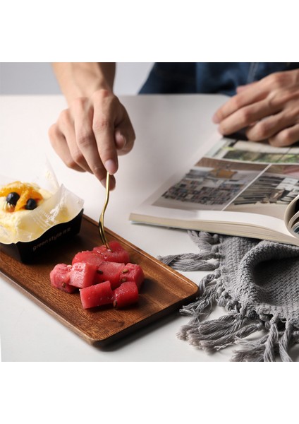 Akasya Ahşap Tepsi, Masif Ahşap Ikindi Çayı Tepsisi, Meyve Tepsisi, Kahve Dükkanı Basit Aperatif Tepsisi (Yurt Dışından) indirimleri