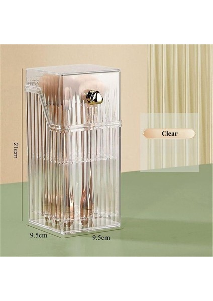 Makyaj Fırçası Saklama Tüpü Toz Geçirmez Gevşek Pudra Fırçası Saklama Kutusu Masaüstü Kaş Kalemi Allık Kozmetik Kovası,c (Yurt Dışından) indirimleri