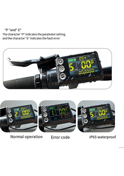LCD-S866 Elektrikli Bisiklet Renkli LCD Ekran Enstrüman 24V 36V 48V Elektrikli Bisiklet Modifiye Sm Konektörü (Yurt Dışından) indirimleri