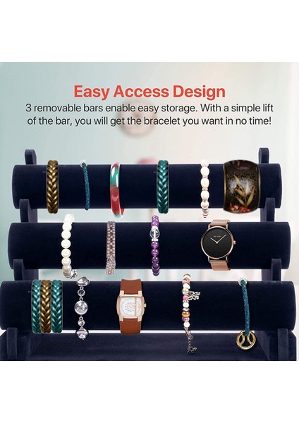 3 Katlı Raflı Bilezik Tutucu Mücevher Depolama Rafı Bilezik Sergileme Standı Saatler Bilezikler Scrunchie Için Düzenleyici (Yurt Dışından) fırsatları