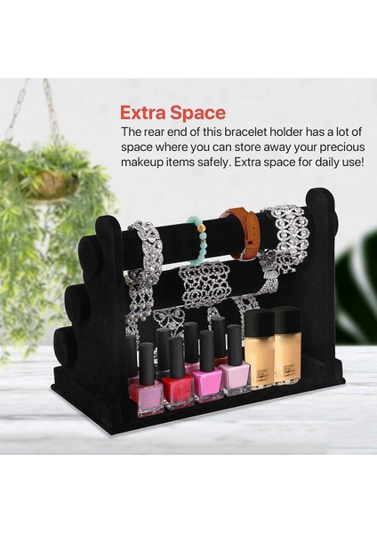 3 Katlı Raflı Bilezik Tutucu Mücevher Depolama Rafı Bilezik Sergileme Standı Saatler Bilezikler Scrunchie Için Düzenleyici (Yurt Dışından) indirimleri
