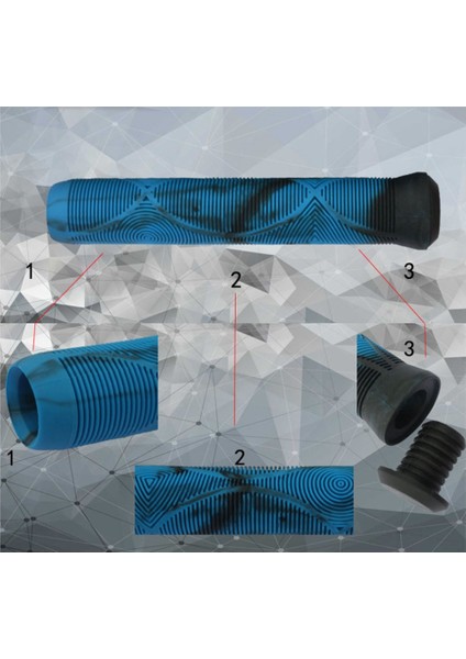 170MM Bisiklet Gidon Tutacağı, Uzatılmış Gidon Kapağı Uygulanabilir: Dağ Bisikleti, Ölü Bisiklet, Katlanır Bisiklet, Vb. 3 (Yurt Dışından) fırsatları