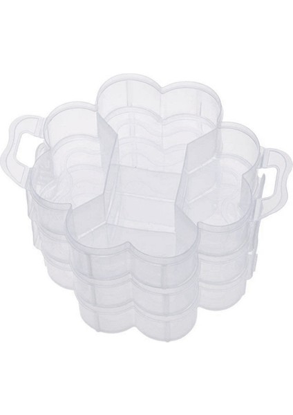 Katmanlı Şeffaf Plastik Istiflenebilir Organizatör Depolama Hobi Zanaat Kutusu Konteyner Mücevher Kutusu - Şeffaf (Yurt Dışından) fiyatları