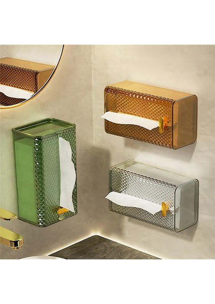 Adet Kullanışlı Banyo Dekoru Yapışkanlı Duvara Monte Peçete Düzenleyici Kağıt Tutucu Kağıt Havlu Mendil Kutusu (Yurt Dışından) fiyatları