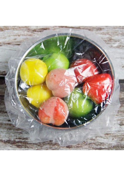 100 Adet Kullanımlık Gıda Taze Tutmak Depolama Kapakları Elastik Şeffaf Kase Kapakları Bulaşık Plastik Kapaklar Aile Açık Piknik Için (Yurt Dışından) fiyatları