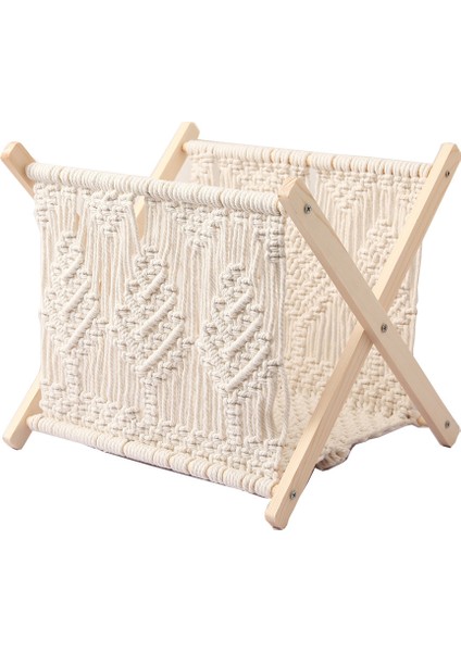 Iskandinav Pamuk Halat Dokuma Depolama Rafı Dergi Rafı Yaratıcı Masaüstü Dergi Rafı Zemin Rafı Bohem Tarzı (Yurt Dışından)