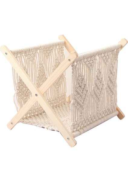 Iskandinav Pamuk Halat Dokuma Depolama Rafı Dergi Rafı Yaratıcı Masaüstü Dergi Rafı Zemin Rafı Bohem Tarzı (Yurt Dışından) fiyatları