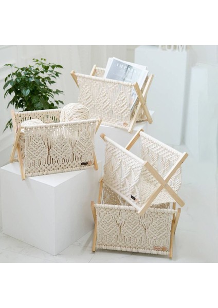 Iskandinav Pamuk Halat Dokuma Depolama Rafı Dergi Rafı Yaratıcı Masaüstü Dergi Rafı Zemin Rafı Bohem Tarzı (Yurt Dışından) indirimleri