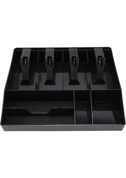 Sekiz Izgaralı Nakit Çekmece Kutusu Destek Kayıt Ekleme Madeni Para Tepsisi Kasiyer Düzenli Depolama Ayarı Güvenli Kutu (Yurt Dışından) indirimleri