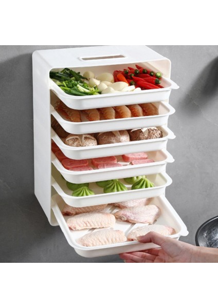 Mutfak Depolama Çok Katmanlı Bulaşık Tepsisi Duvara Monte Garnitür Istiflenebilir Meyve Depolama Plakası (Yurt Dışından) fiyatları