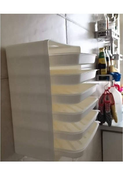 Mutfak Depolama Çok Katmanlı Bulaşık Tepsisi Duvara Monte Garnitür Istiflenebilir Meyve Depolama Plakası (Yurt Dışından) fırsatları