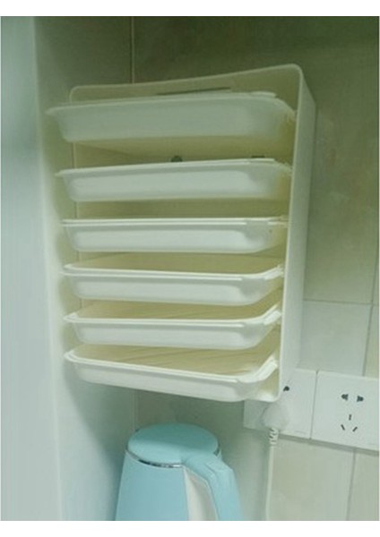 Mutfak Depolama Çok Katmanlı Bulaşık Tepsisi Duvara Monte Garnitür Istiflenebilir Meyve Depolama Plakası (Yurt Dışından) indirimleri