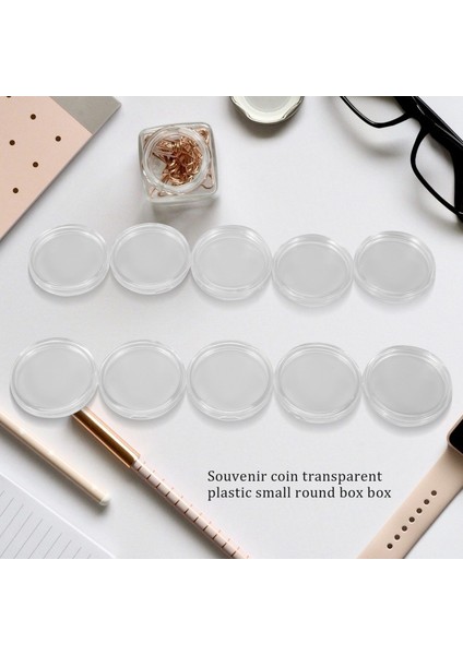 10 Adet Küçük Yuvarlak Şeffaf Plastik Para Kapsül Kutusu 33MM (Yurt Dışından) fiyatları