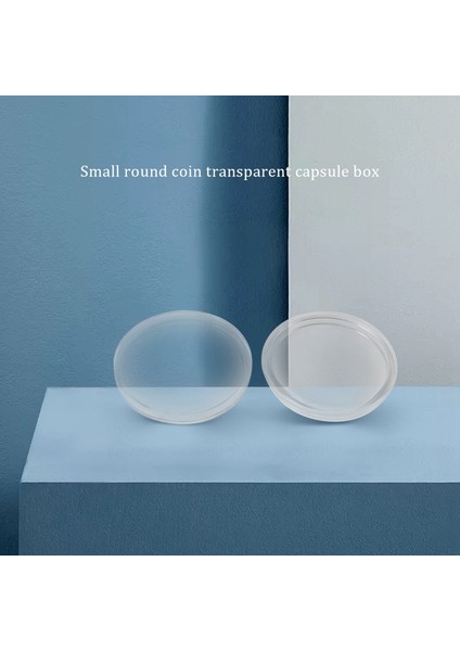 10 Adet Küçük Yuvarlak Şeffaf Plastik Para Kapsül Kutusu 33MM (Yurt Dışından) modelleri