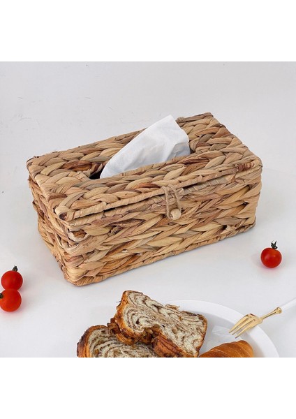 Ins Su Sümbülü Dokuma Doku Kutusu Rattan Dokuma Kapaklı Sıhhi Kağıt Kutusu Ev Oturma Odası Pompalama Kağıt Kutusu Depolama (Yurt Dışından) modelleri