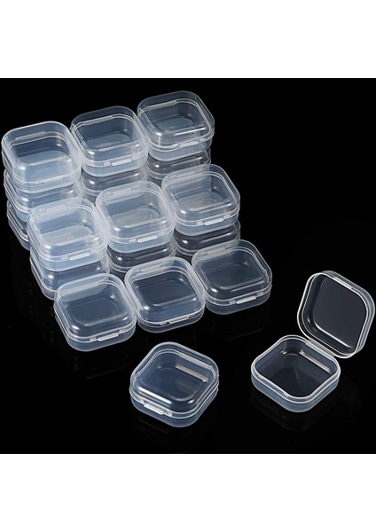 36 Parça Dikdörtgen Şeffaf Plastik Kaplar Şeffaf Boncuk Saklama Kapları Mücevher Saklama Kutusu (Yurt Dışından) fiyatları