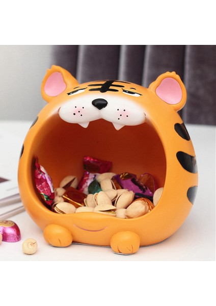 Depolama Tepsisi Kaplan Yılı Maskot Şanslı Meng Fu Kaplan Depolama Dolabı Ev Dekorasyon Kaplan Depolama Kovası Turuncu (Yurt Dışından) fiyatları