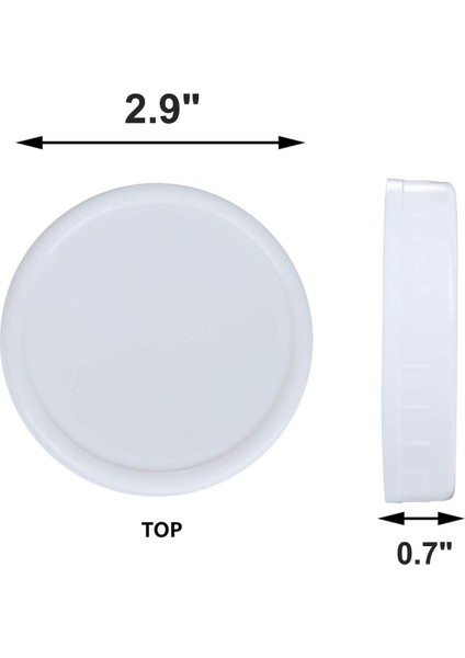 Mason Kavanoz Kapakları Için Normal Ağız Kapakları Mason Konserve Kavanozları ve Daha Fazlası Için Plastik Saklama Kapakları, Standart, Çap 70MM (Yurt Dışından) fırsatları