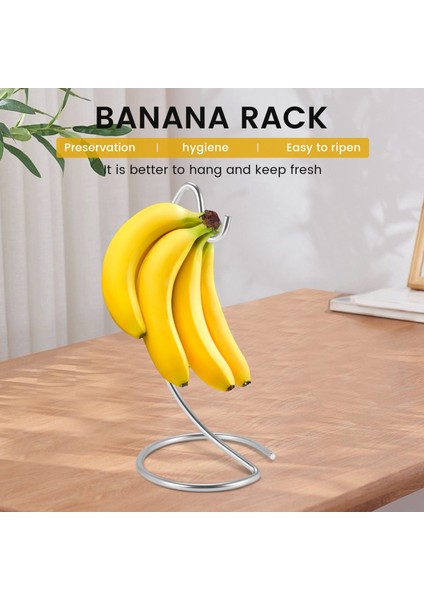 Muz Tutucu Modern Muz Askısı Ağaç Standı Mutfak Tezgahı Muz Standı Için Kanca, B (Yurt Dışından) fırsatları