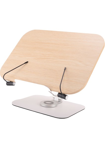 Okuma Için Kitap Standı, 360° Dönebilen Taban ve Sayfa Klipsli Ayarlanabilir Braket, Katlanabilir Masaüstü (Yurt Dışından)