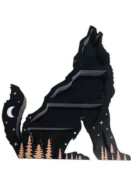 Kurt Kristal Sergileme Rafı Ahşap Esansiyel Yağ Depolama Rafı Duvara Asılan Dekor Oturma Odası Düzenleyici Süsler (Yurt Dışından) fiyatları